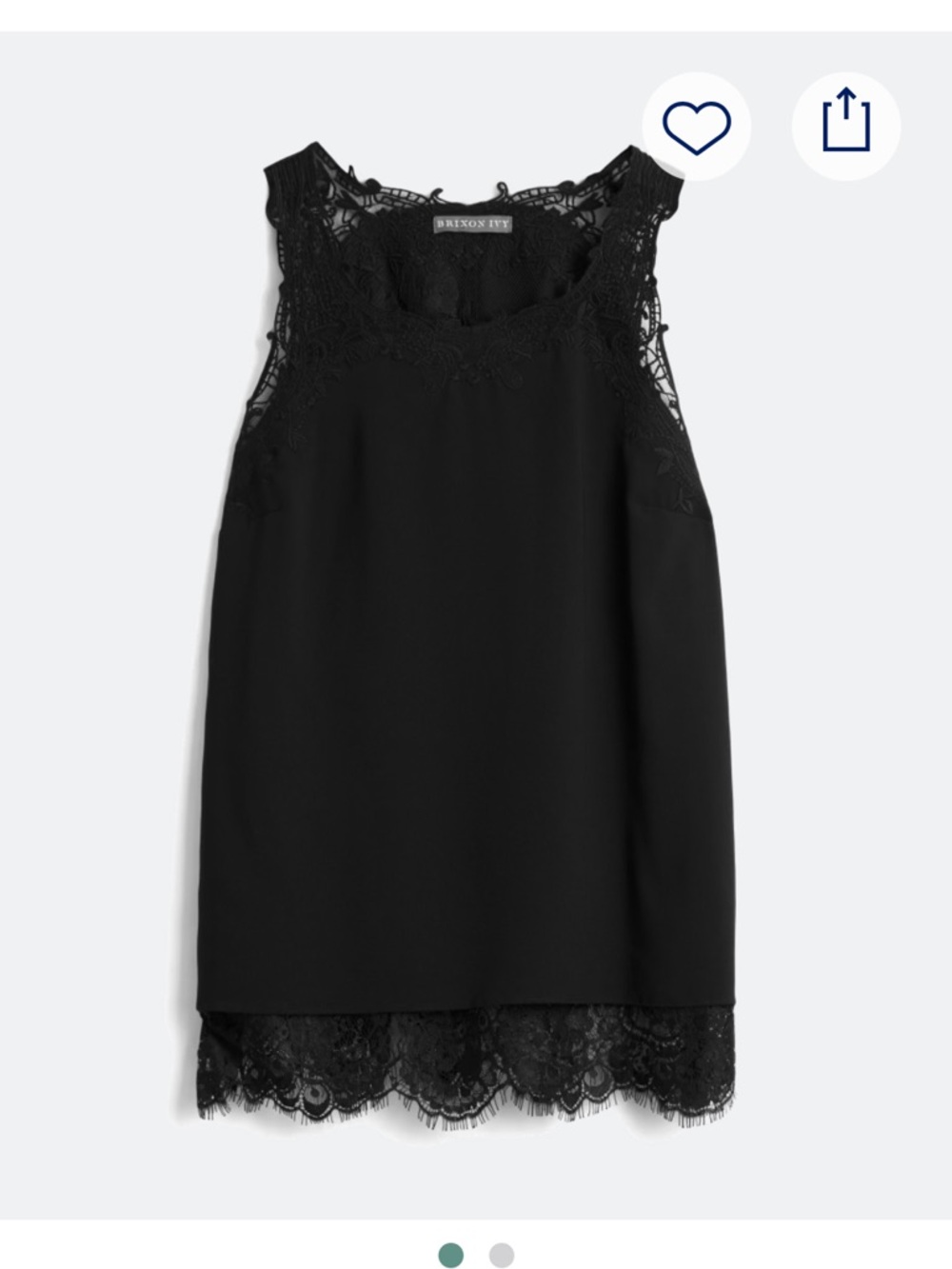 Sleeveless Top with Lace Detail